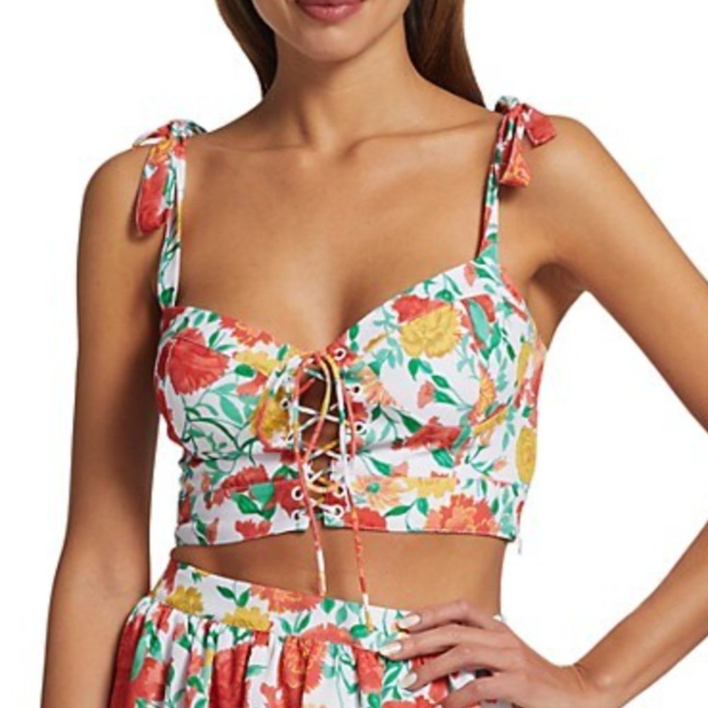 Wayf Floral Crop Top (NWT)